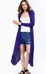 SZ60003-1 Fashion Ladies Long Cardigans Knit Sweaters For Women